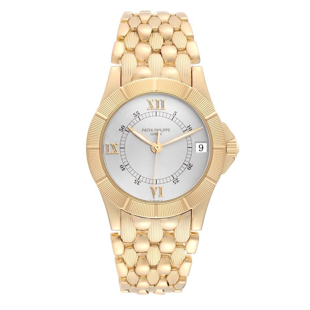 Patek Philippe Neptune Silver Dial Yellow Gold Mens Watch 5081 Patek Philippe Neptune Silver Dial Yellow Gold Mens Watch 5081