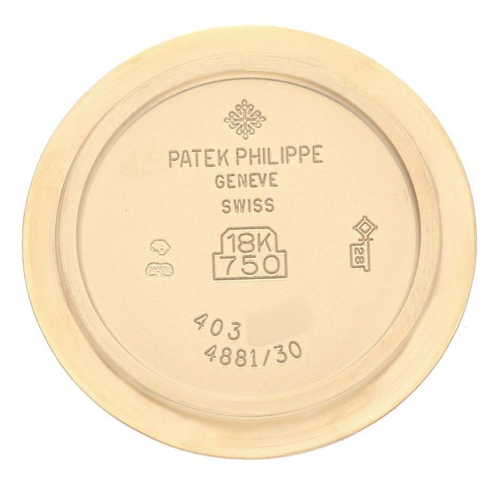 Patek Philippe Neptune Yellow Gold Black Dial Diamond Ladies Watch 4881 Patek Philippe Neptune Yellow Gold Black Dial Diamond Ladies Watch 4881