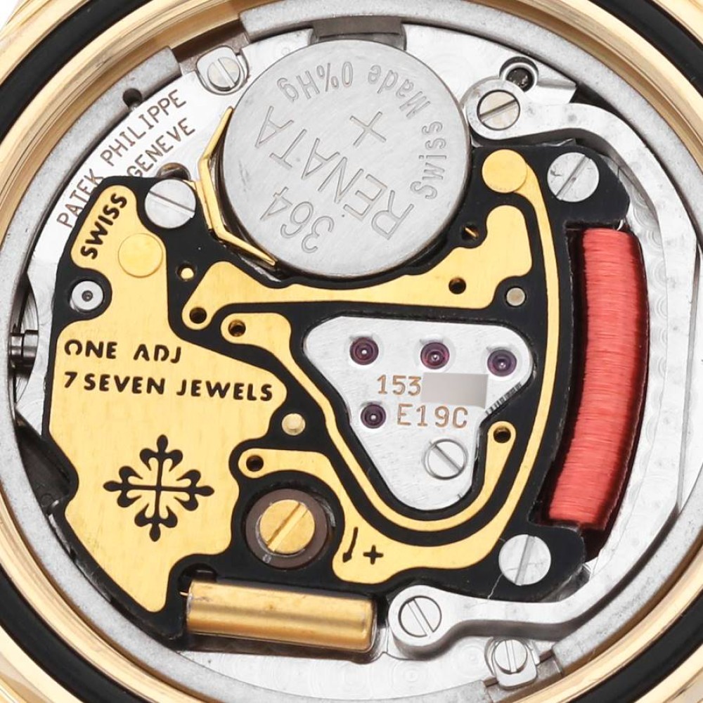 Patek Philippe Neptune Yellow Gold Black Dial Diamond Ladies Watch 4881 Patek Philippe Neptune Yellow Gold Black Dial Diamond Ladies Watch 4881