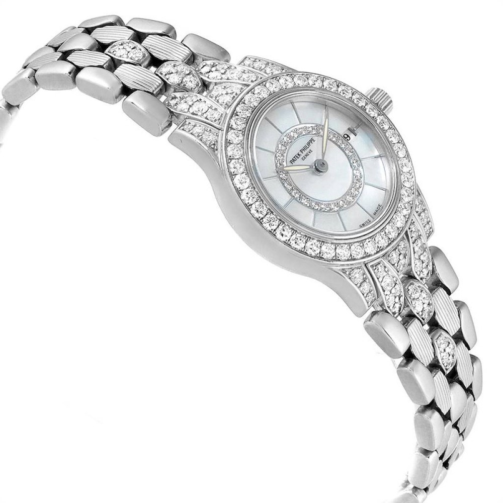 Patek Philippe Neptune White Gold Diamond Ladies Watch 4881 Patek Philippe Neptune White Gold Diamond Ladies Watch 4881