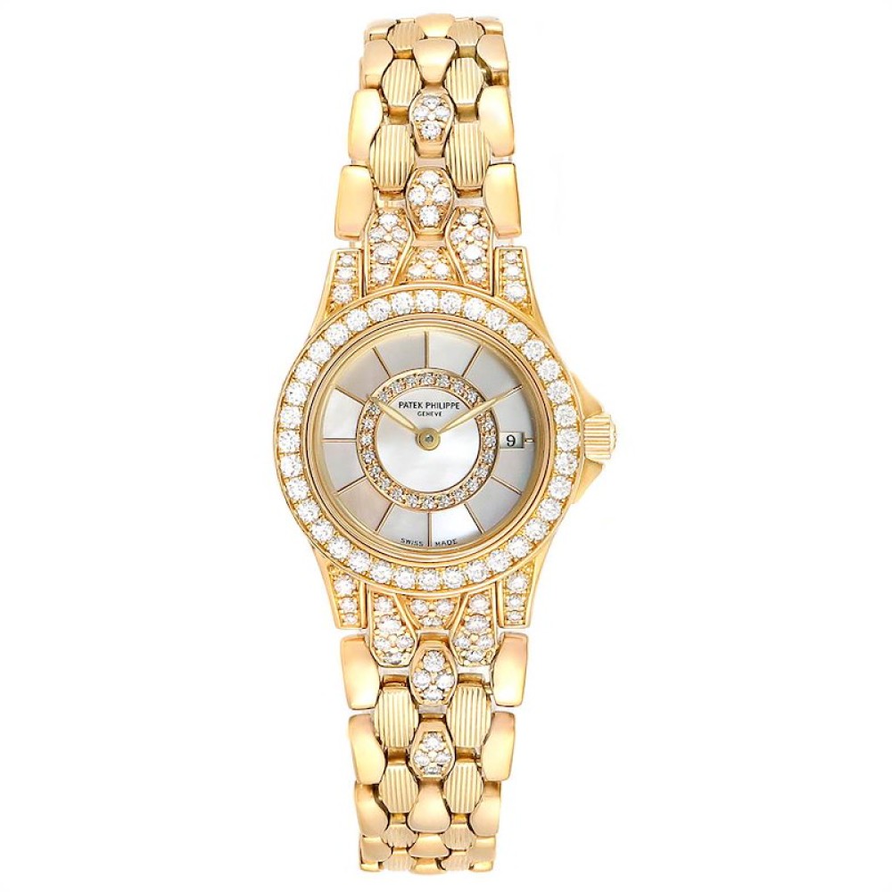 Patek Philippe Neptune Yellow Gold Diamond Ladies Watch 4881-120 Patek Philippe Neptune Yellow Gold Diamond Ladies Watch 4881-120