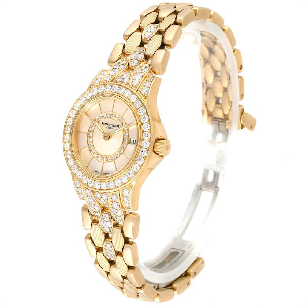 Patek Philippe Neptune Yellow Gold Diamond Ladies Watch 4881-120 Patek Philippe Neptune Yellow Gold Diamond Ladies Watch 4881-120