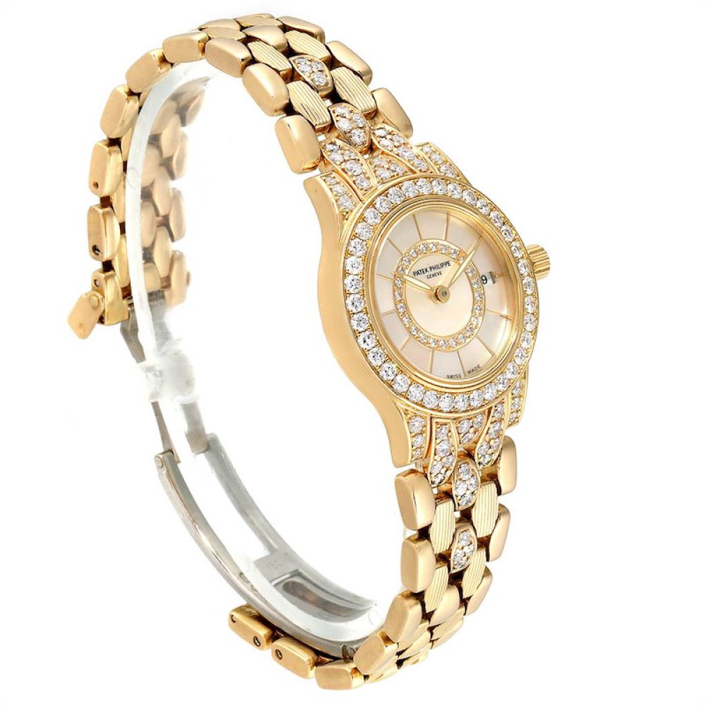 Patek Philippe Neptune Yellow Gold Diamond Ladies Watch 4881-120 Patek Philippe Neptune Yellow Gold Diamond Ladies Watch 4881-120