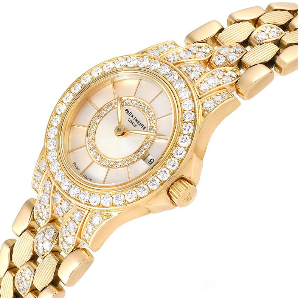 Patek Philippe Neptune Yellow Gold Diamond Ladies Watch 4881-120 Patek Philippe Neptune Yellow Gold Diamond Ladies Watch 4881-120