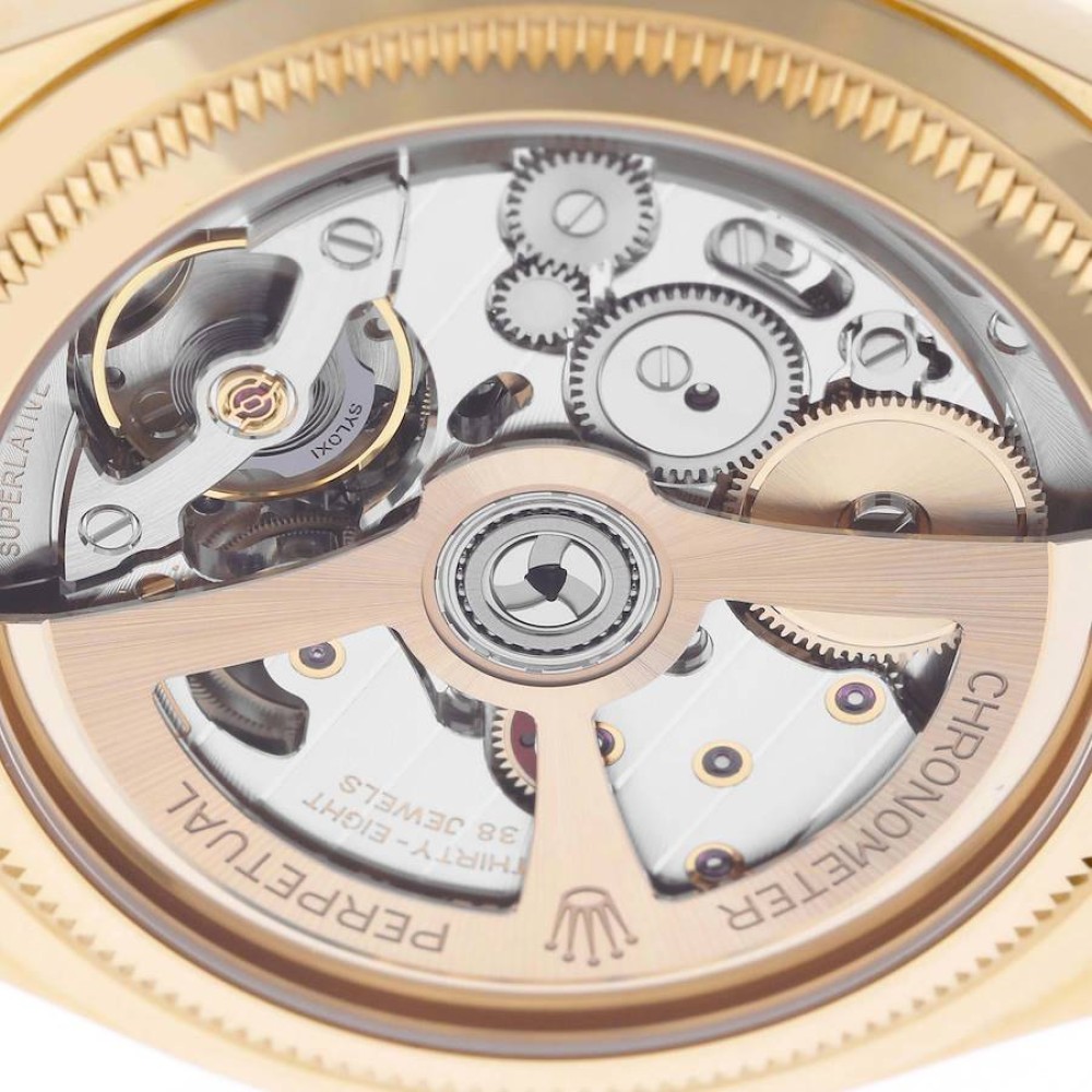 Rolex 1908 Yellow Gold Intense White Dial Brown Strap Mens Watch 52508 Rolex 1908 Yellow Gold Intense White Dial Brown Strap Mens Watch 52508