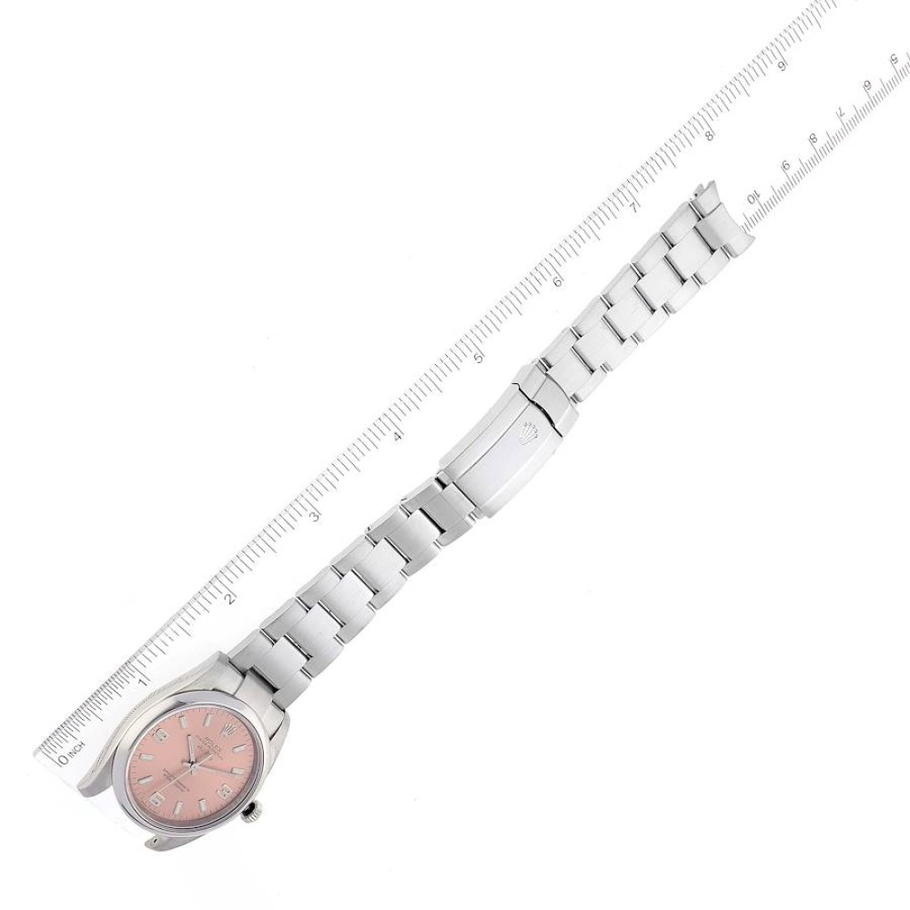 Rolex Air King 34 Salmon Dial Smooth Bezel Steel Mens Watch 114200 Rolex Air King 34 Salmon Dial Smooth Bezel Steel Mens Watch 114200