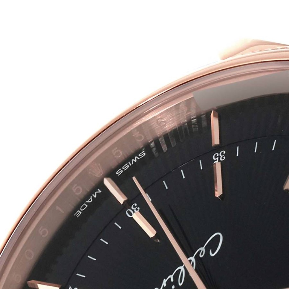 Rolex Cellini Date Black Dial Rose Gold Automatic Mens Watch 50515 Rolex Cellini Date Black Dial Rose Gold Automatic Mens Watch 50515