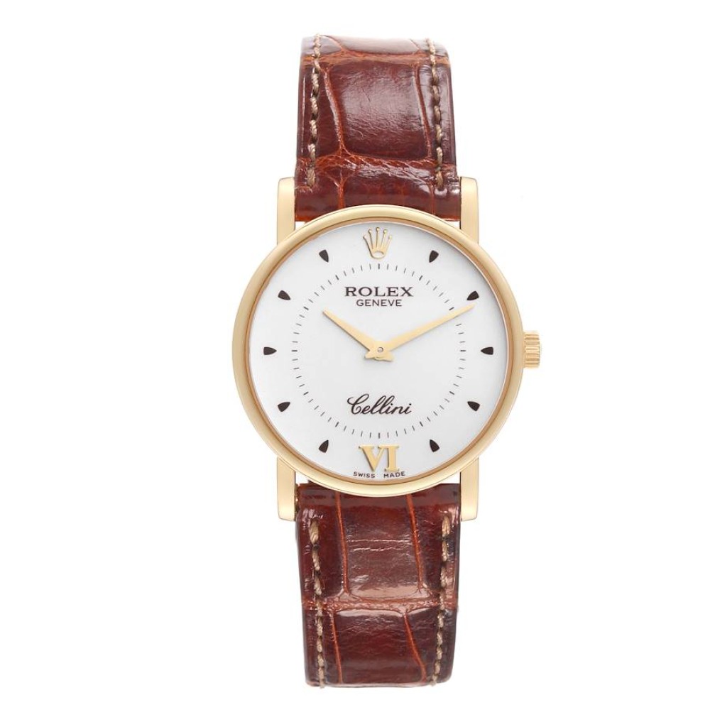 Rolex Cellini Classic Yellow Gold Silver Dial Mens Watch 5115 Rolex Cellini Classic Yellow Gold Silver Dial Mens Watch 5115