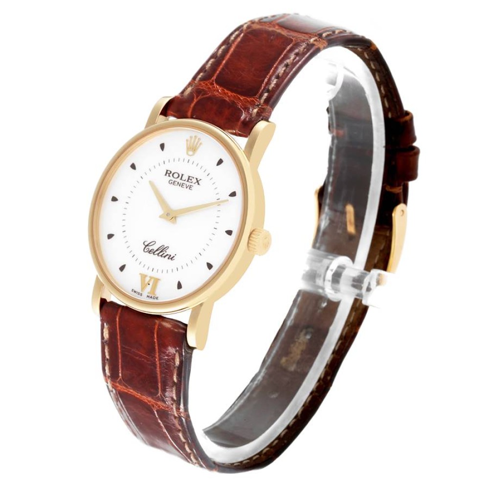 Rolex Cellini Classic Yellow Gold Silver Dial Mens Watch 5115 Rolex Cellini Classic Yellow Gold Silver Dial Mens Watch 5115