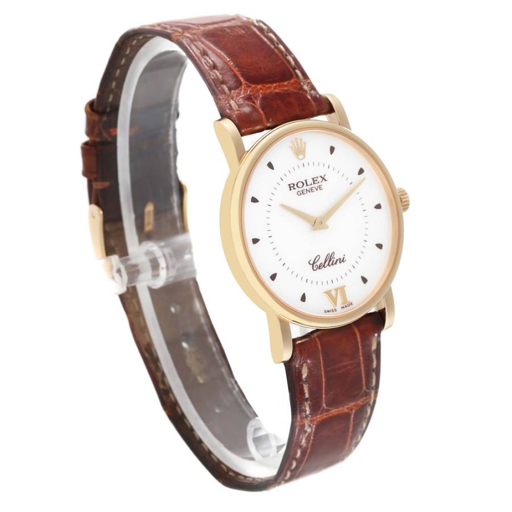 Rolex Cellini Classic Yellow Gold Silver Dial Mens Watch 5115 Rolex Cellini Classic Yellow Gold Silver Dial Mens Watch 5115