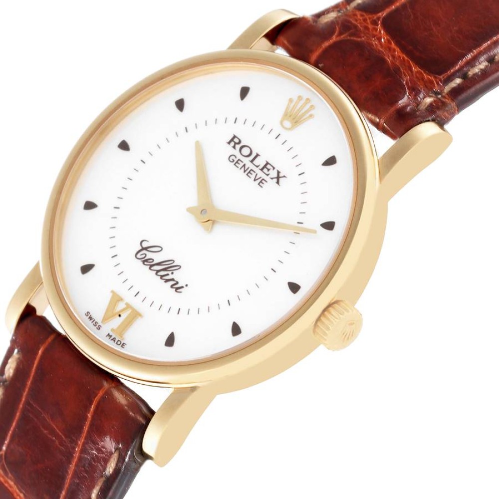 Rolex Cellini Classic Yellow Gold Silver Dial Mens Watch 5115 Rolex Cellini Classic Yellow Gold Silver Dial Mens Watch 5115