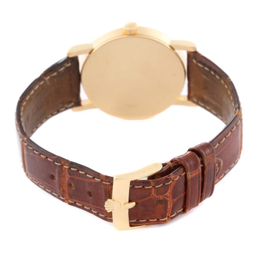 Rolex Cellini Classic Yellow Gold Silver Dial Mens Watch 5115 Rolex Cellini Classic Yellow Gold Silver Dial Mens Watch 5115