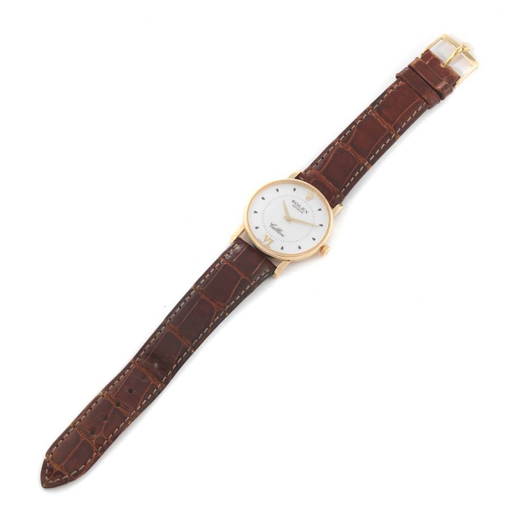 Rolex Cellini Classic Yellow Gold Silver Dial Mens Watch 5115 Rolex Cellini Classic Yellow Gold Silver Dial Mens Watch 5115