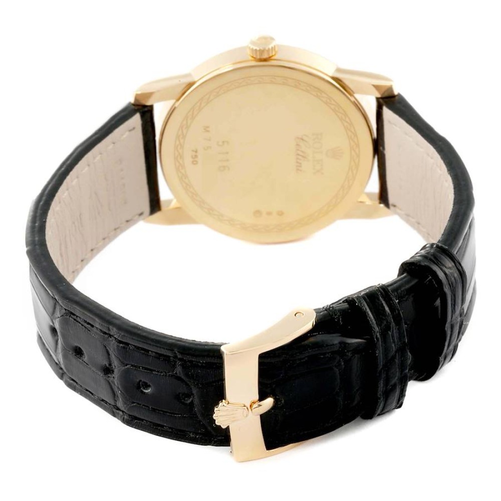 Rolex Cellini Classic Yellow Gold Ivory Anniversary Dial Mens Watch 5116 Rolex Cellini Classic Yellow Gold Ivory Anniversary Dial Mens Watch 5116