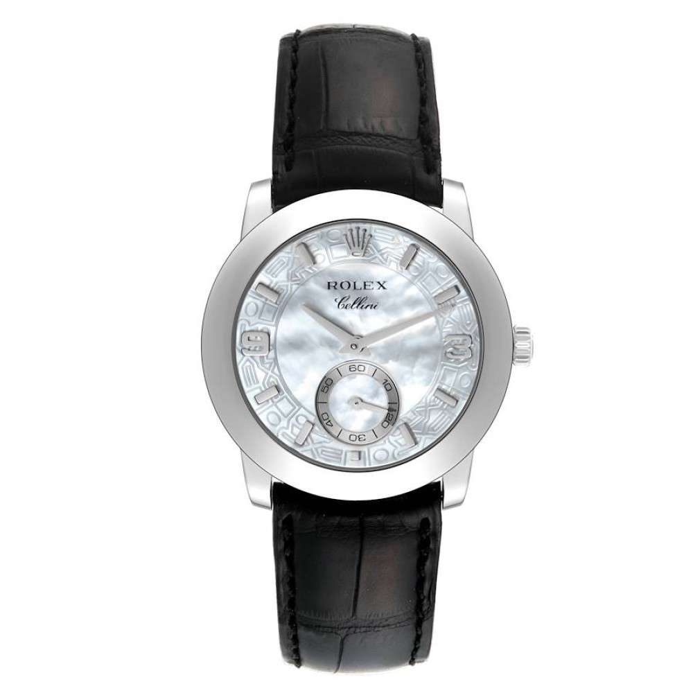 Rolex Cellini Cellinium Platinum Mother of Pearl Dial Mens Watch 5240 Rolex Cellini Cellinium Platinum Mother of Pearl Dial Mens Watch 5240