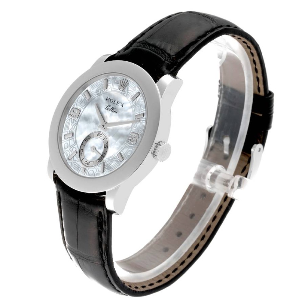 Rolex Cellini Cellinium Platinum Mother of Pearl Dial Mens Watch 5240 Rolex Cellini Cellinium Platinum Mother of Pearl Dial Mens Watch 5240