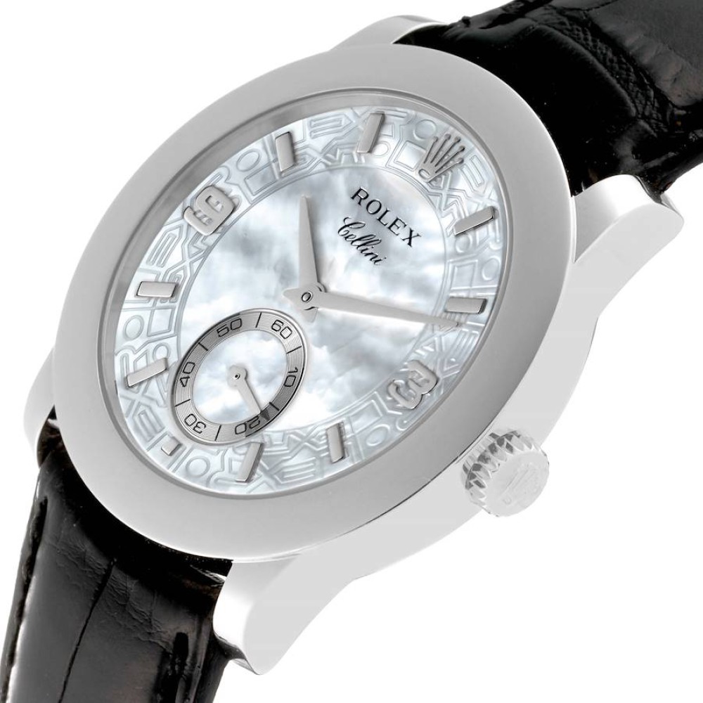 Rolex Cellini Cellinium Platinum Mother of Pearl Dial Mens Watch 5240 Rolex Cellini Cellinium Platinum Mother of Pearl Dial Mens Watch 5240