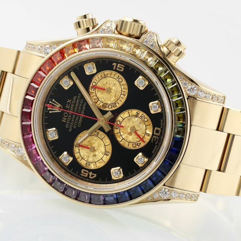Rolex Daytona 18K Yellow Gold Rainbow Diamond 116598RBOW Rolex Daytona 18K Yellow Gold Rainbow Diamond 116598RBOW