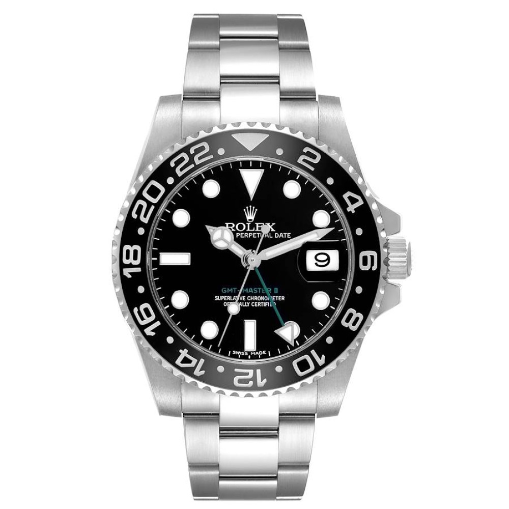 Rolex GMT Master II Green Hand Steel Mens Watch 116710 Rolex GMT Master II Green Hand Steel Mens Watch 116710