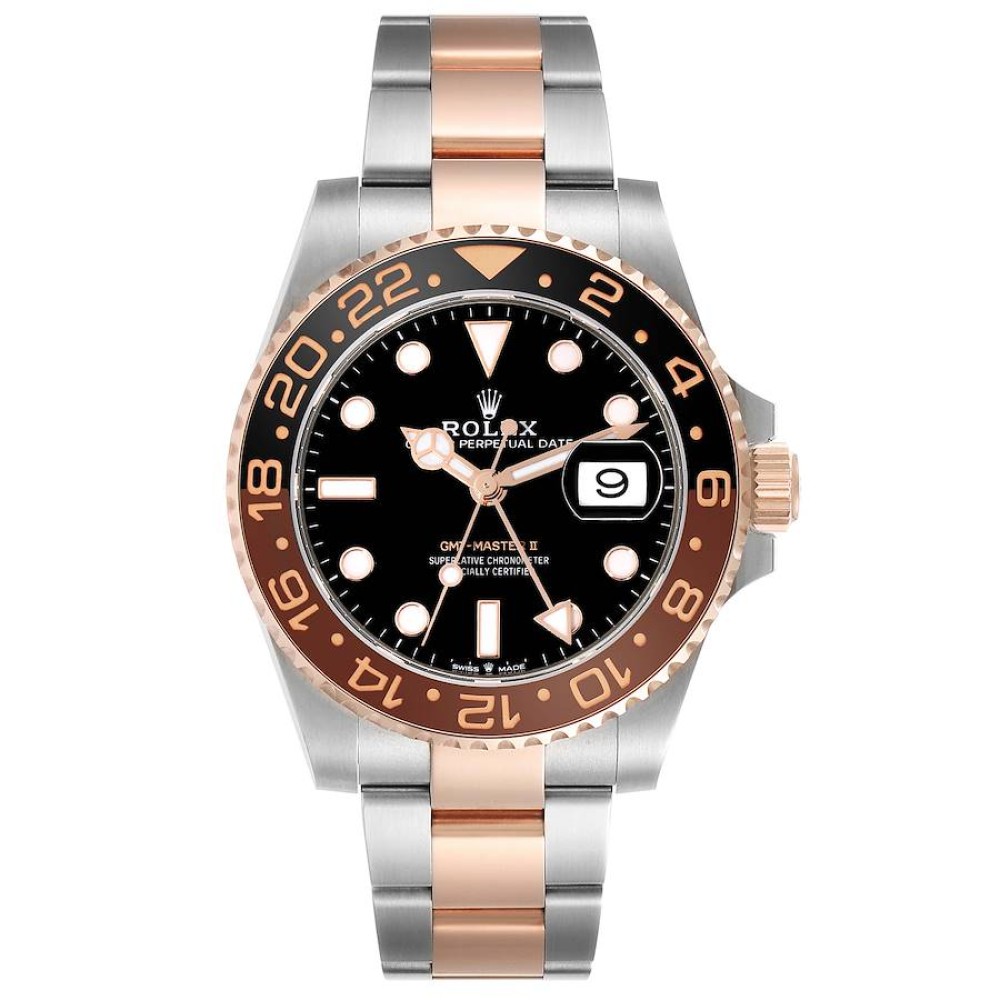 Rolex GMT Master II Root Beer Steel Rose Gold Mens Watch 126711 Rolex GMT Master II Root Beer Steel Rose Gold Mens Watch 126711