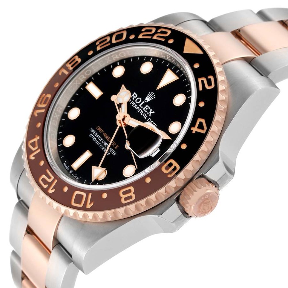 Rolex GMT Master II Root Beer Steel Rose Gold Mens Watch 126711 Rolex GMT Master II Root Beer Steel Rose Gold Mens Watch 126711