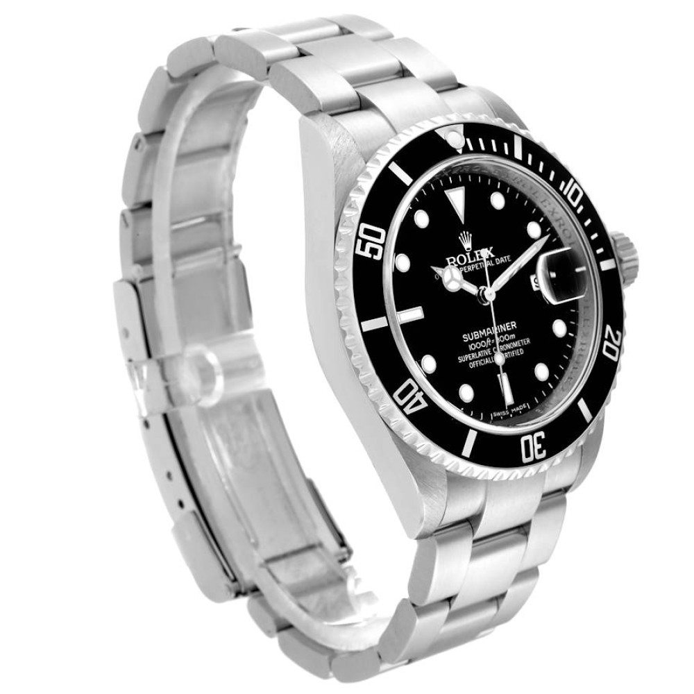 Rolex Submariner Date Black Dial Steel Mens Watch 16610 Rolex Submariner Date Black Dial Steel Mens Watch 16610