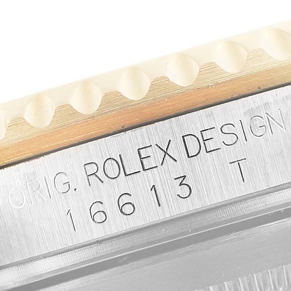 Rolex Submariner Steel Gold Diamond Sapphire Serti Dial Watch 16613 Rolex Submariner Steel Gold Diamond Sapphire Serti Dial Watch 16613