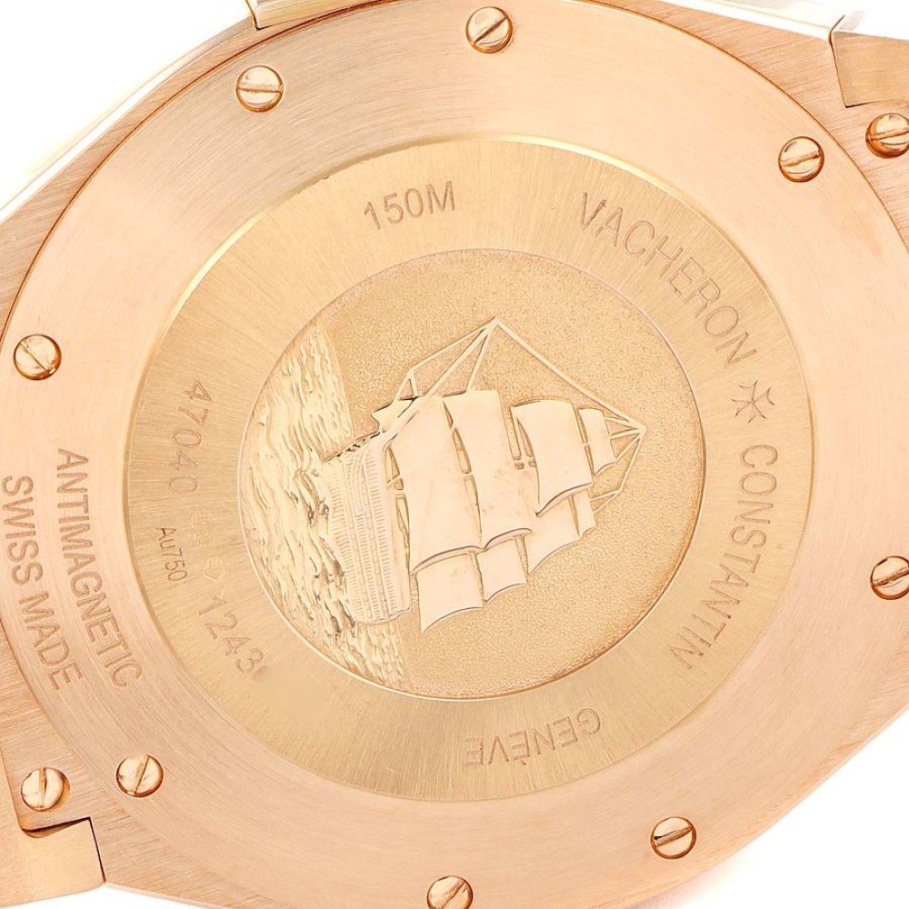 Vacheron Constantin Overseas Date Rose Gold Mens Watch 47040 Vacheron Constantin Overseas Date Rose Gold Mens Watch 47040