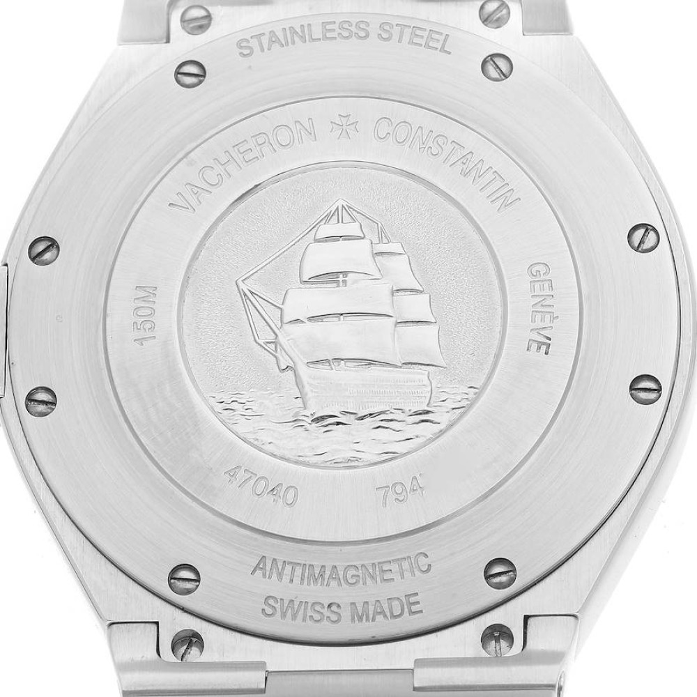 Vacheron Constantin Overseas Black Dial Steel Mens Watch 47040 Vacheron Constantin Overseas Black Dial Steel Mens Watch 47040