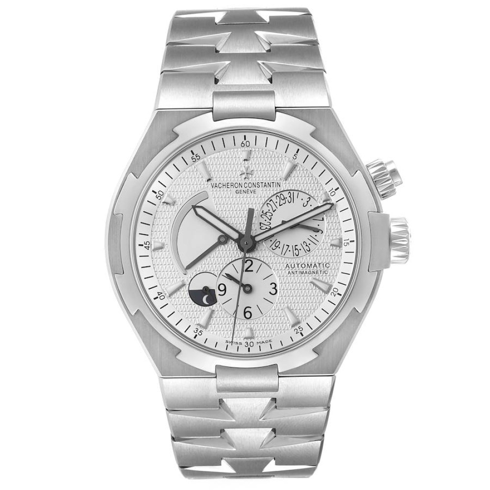Vacheron Constantin Overseas Dual Time Silver Dial Mens Watch 47450 Vacheron Constantin Overseas Dual Time Silver Dial Mens Watch 47450