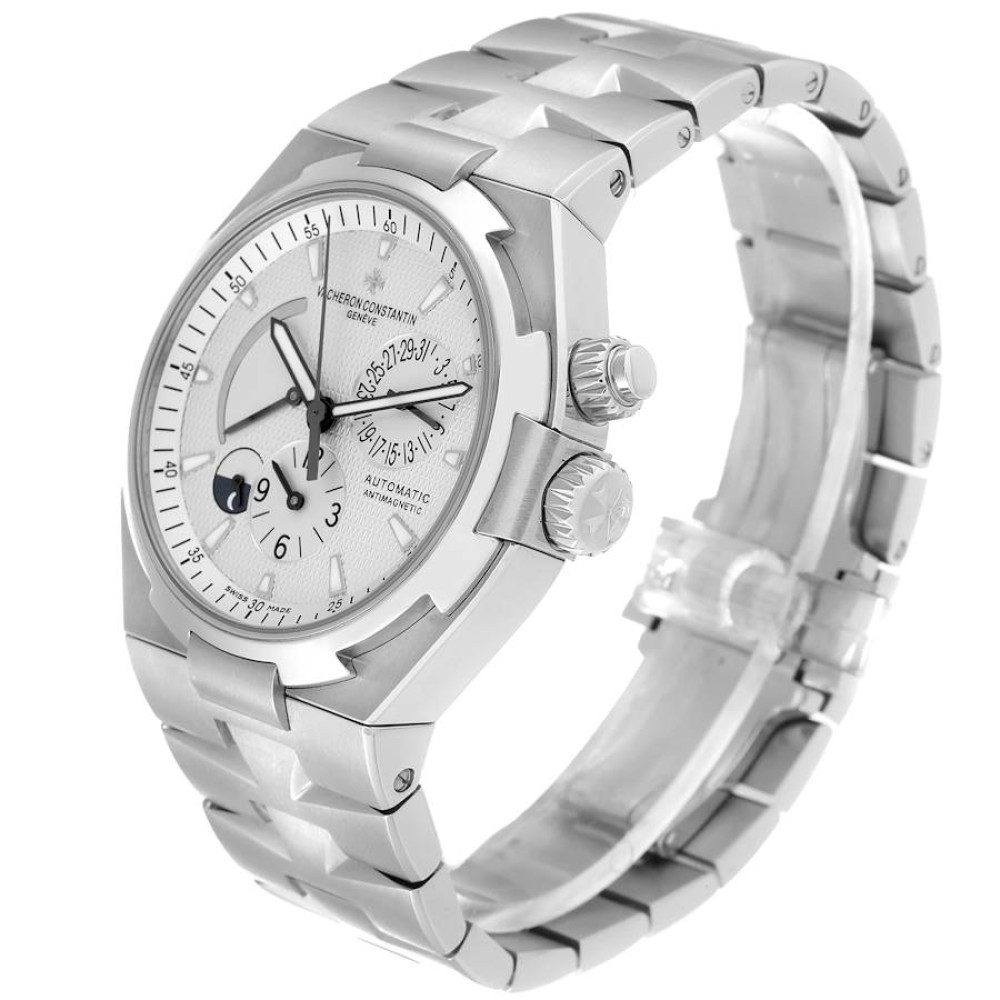 Vacheron Constantin Overseas Dual Time Silver Dial Mens Watch 47450 Vacheron Constantin Overseas Dual Time Silver Dial Mens Watch 47450