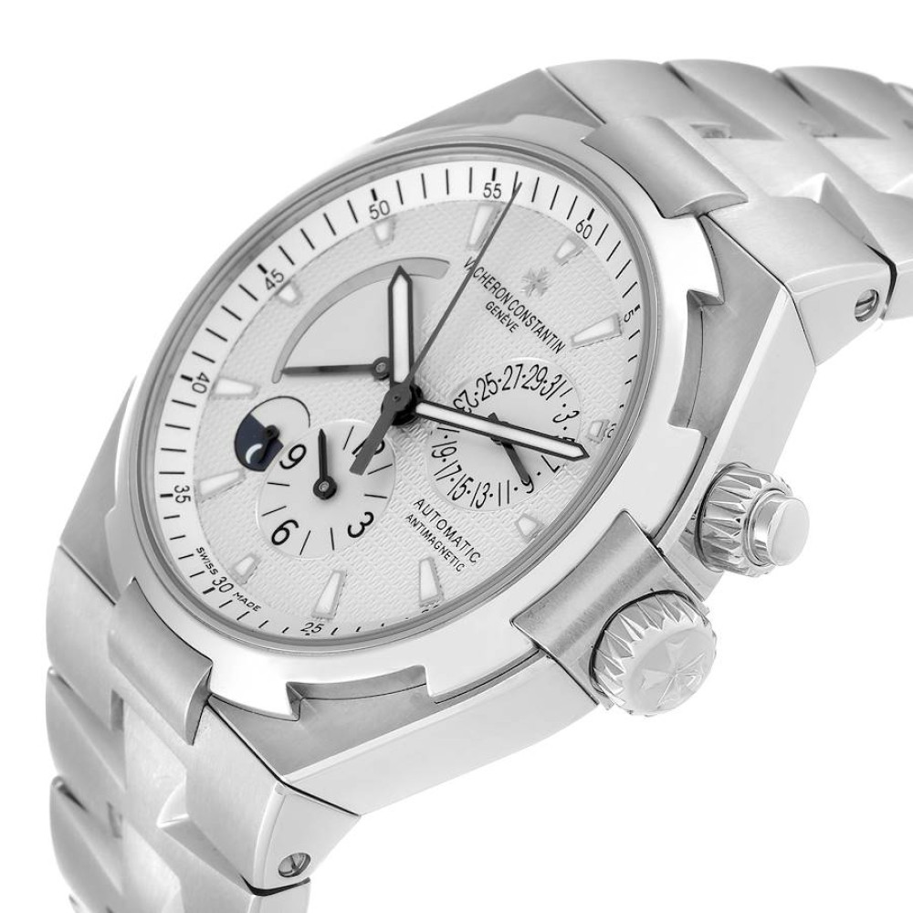 Vacheron Constantin Overseas Dual Time Silver Dial Mens Watch 47450 Vacheron Constantin Overseas Dual Time Silver Dial Mens Watch 47450