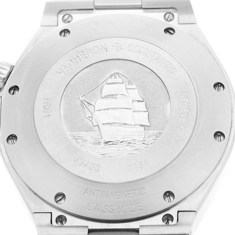 Vacheron Constantin Overseas Dual Time Silver Dial Mens Watch 47450 Vacheron Constantin Overseas Dual Time Silver Dial Mens Watch 47450